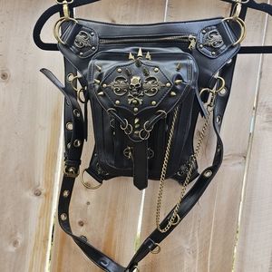 Punk Goth Thigh Bag